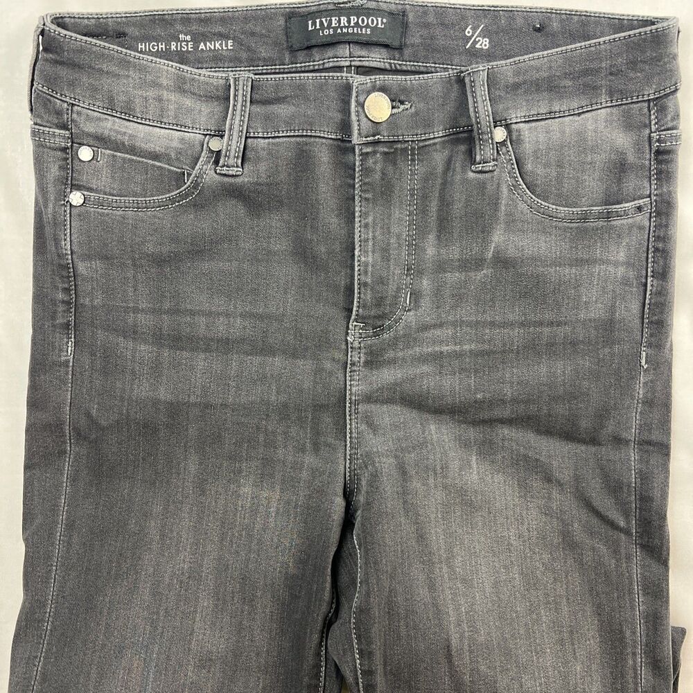 Liverpool High-Rise Ankle Distressed Black 6/28